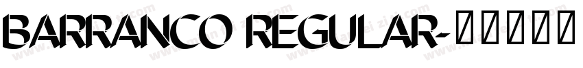 Barranco Regular字体转换